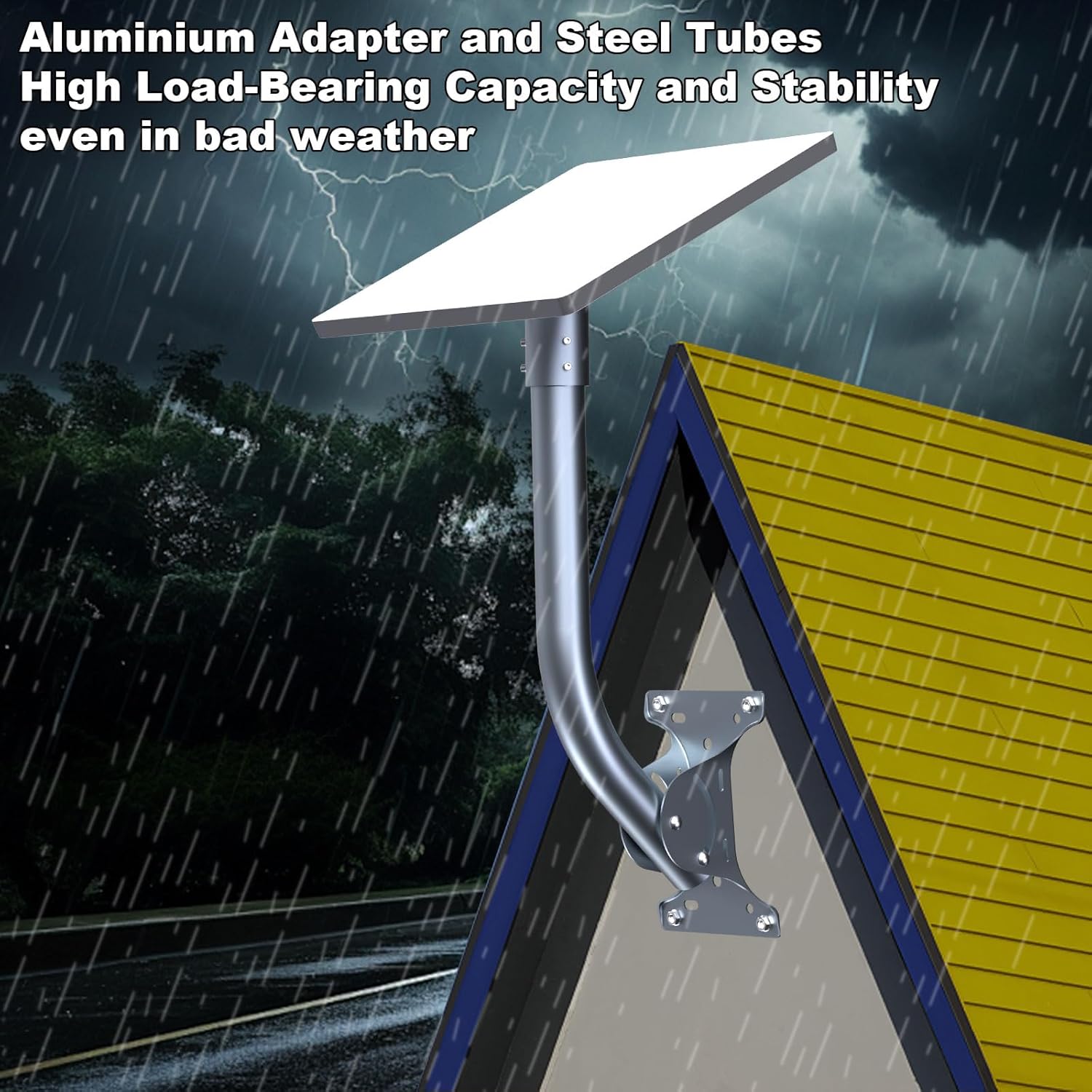 Foldable Starlink Mini Car Mount with Suction Cups - Portable & Secure Antenna Mount for Travel, Camping, RV - Quick-Install Starlink Mini Chuck Brackets for Reliable Signal Anywhere