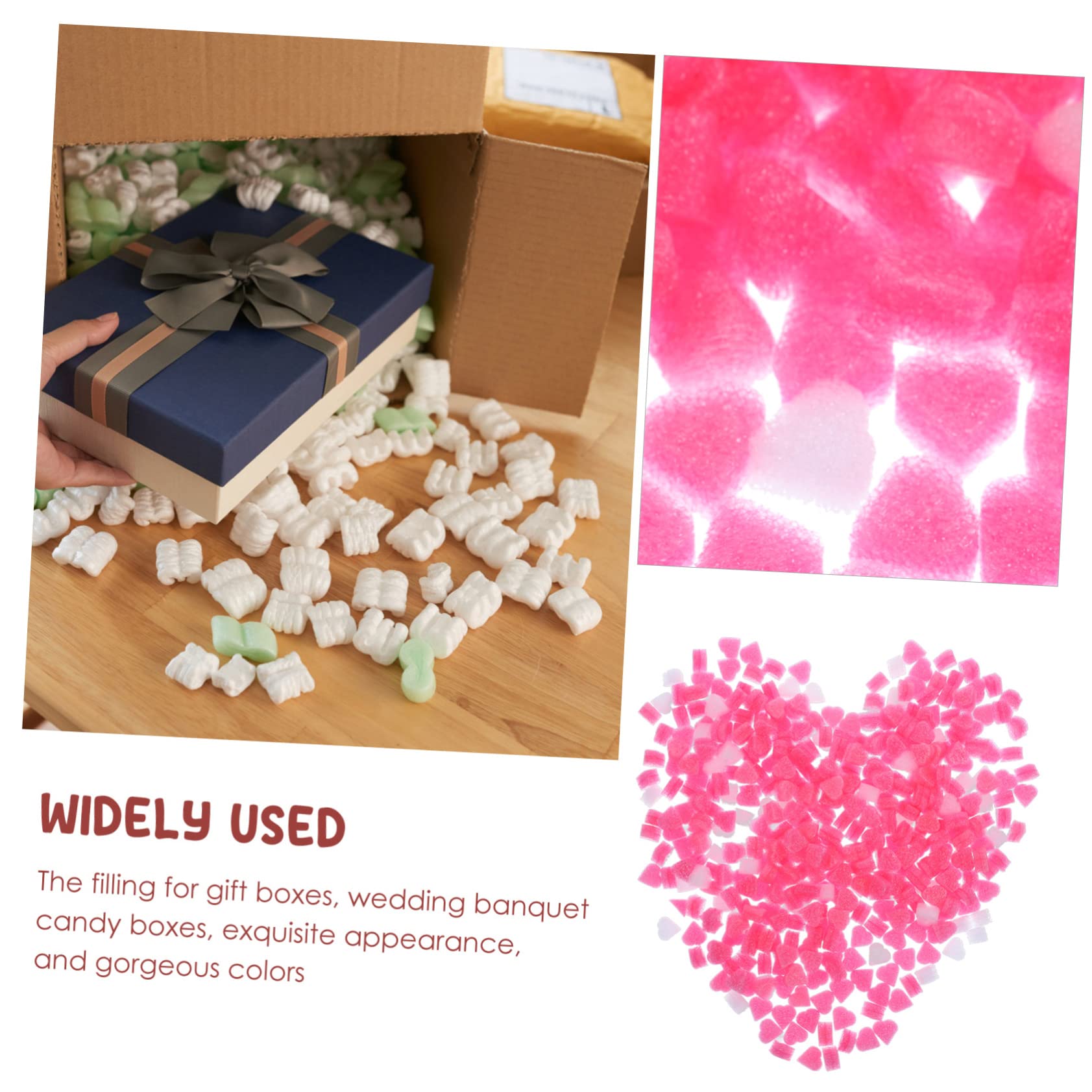 minkissy 5stücke Herzförmige Schaumstoffbälle Füllmaterial Für Geschenkboxen Hochzeiten Valentinstag Und Partys Für Deko Und Verpackungen