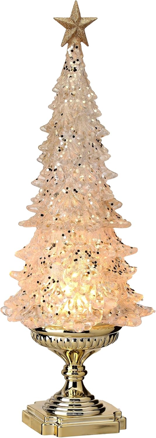 Regency International LED Battery/Timer USB Acrylic Tree on Pedestal (Champagne)
