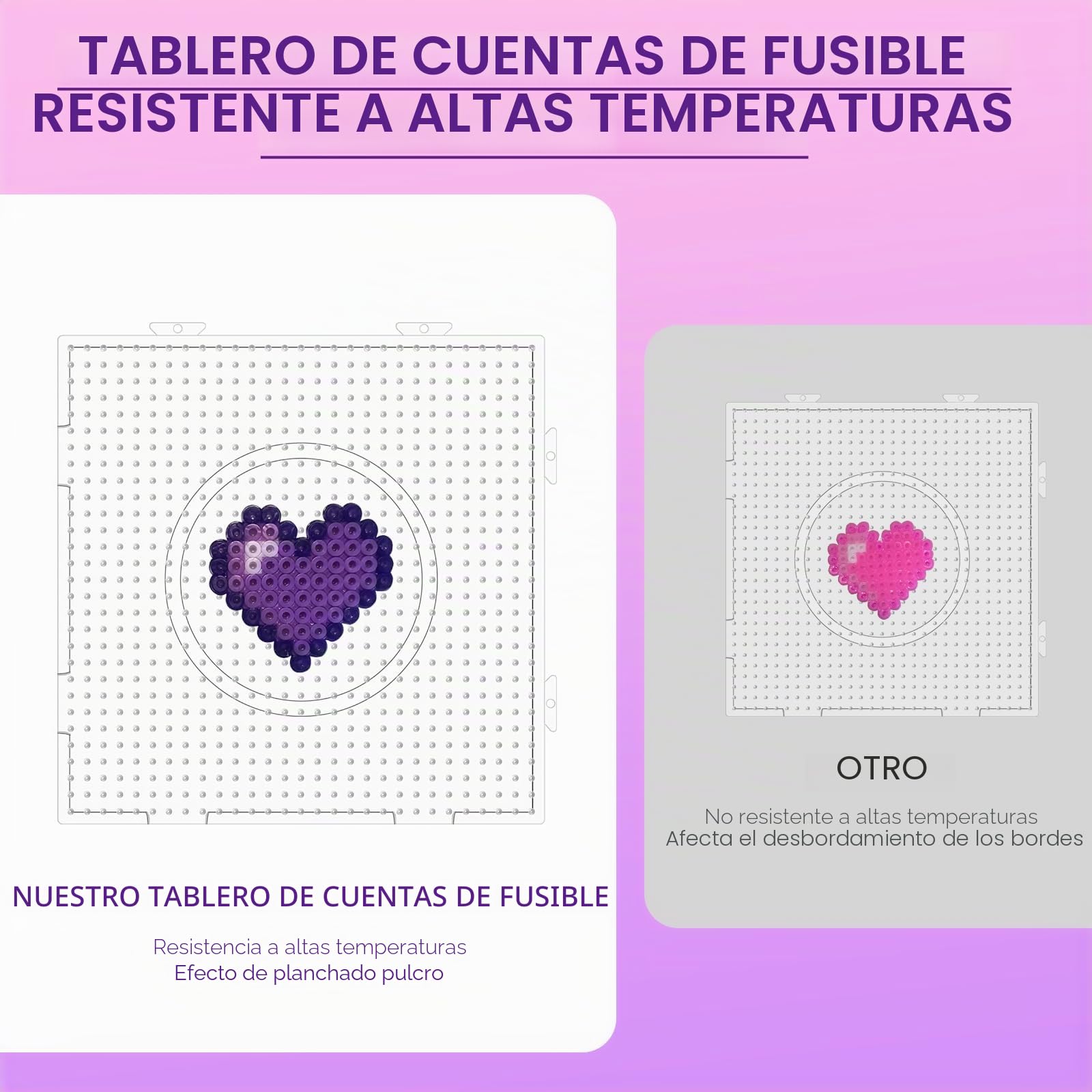 RELKLYU Plantilla De Cuentas De Plancha – Set De 10 Plantillas Ovaladas Con 1000 Cuentas De 5 Mm, Juguete Creativo De Manualidades Para Niños