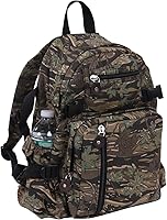 Vista 1 de Rothco Mochila compacta de lona vintage - Bolsa de almacenamiento de viaje resistente para uso diario, smokey ranch camo, Compacto