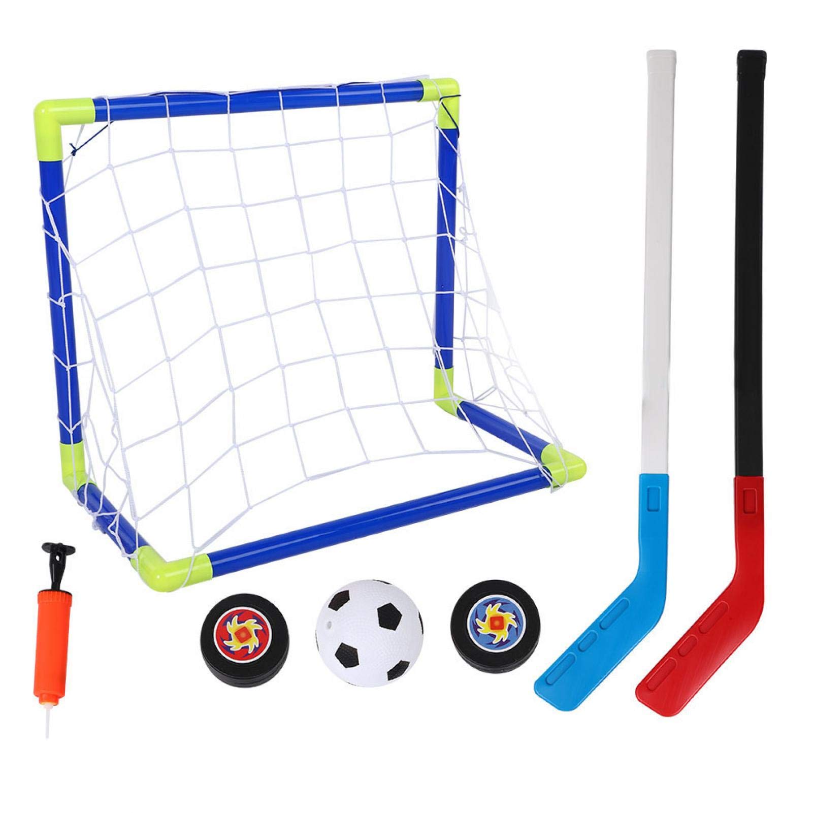 Children Football Ice Hockey Goal, Football Gate Ice Hockey Goal with Balls Pump for Children-image-14