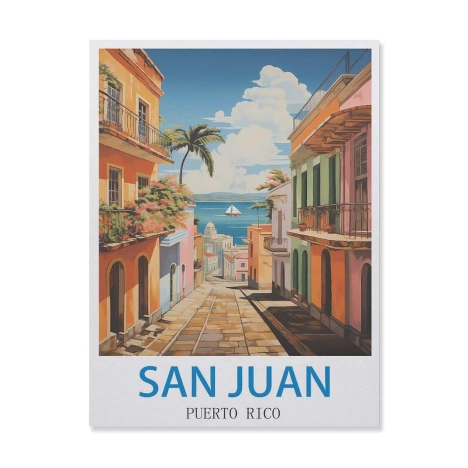 Metal Sign Tin Sign，San Juan Puerto Rico(30x40cm）