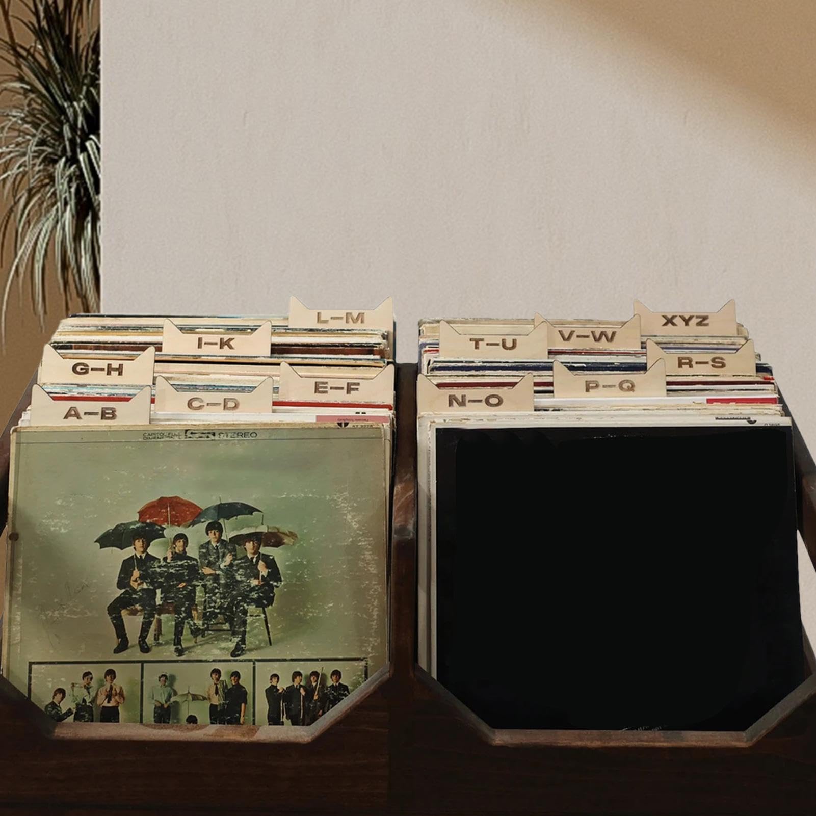Divisori Alfabetici Per Vinili - Set 78 Guide In Legno Per Organizzare Collezione Dischi - Foto 2