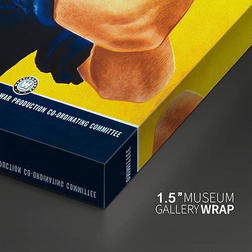 Miniatura 3 de Lienzo impreso para pared, póster con texto en inglés We Can Do It de Rosie The Riveter de la Segunda Guerra Mundial, 24 x 36 pulgadas