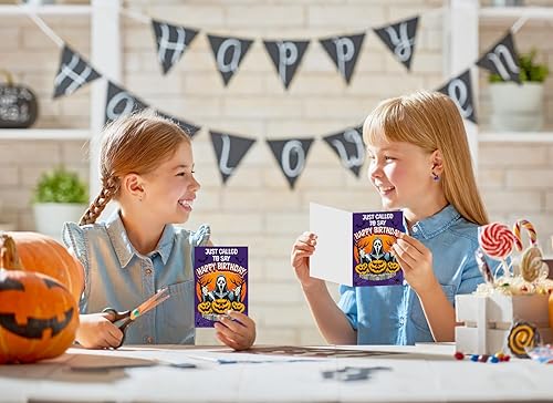 Miniatura 4 de FLYAB Tarjeta de cumpleaños de Halloween para mujeres y hombres con sobre