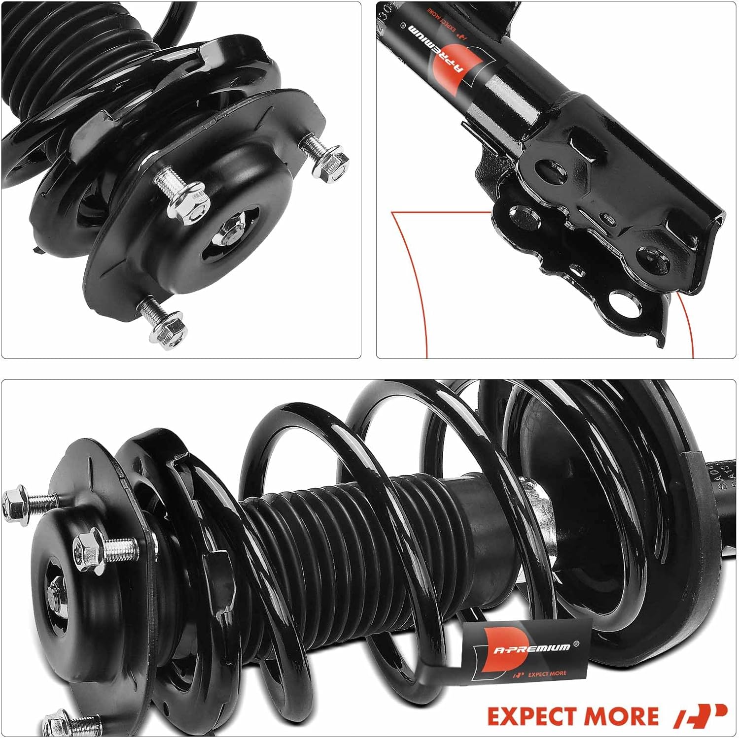 A-Premium Front Strut Assembly Compatible with Lexus ES350 2009 2010 2011 2012-2x Replacement Suspension Complete Strut Shock Absorber with Coil Spring