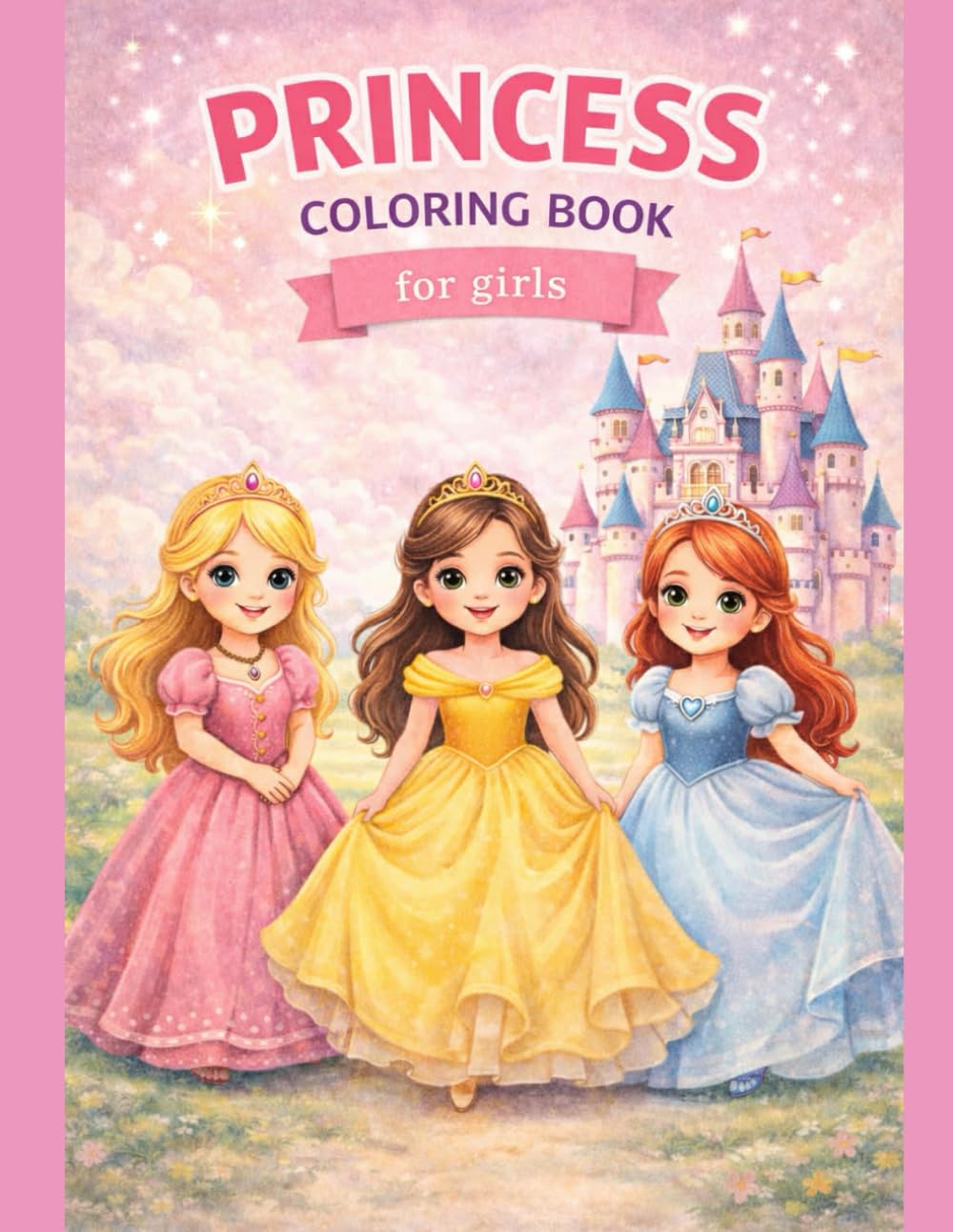 PRINCESS COLORING BOOK FOR GIRLS: MAGICAL CASTLES AND BEAUTIFUL PRINCESSES