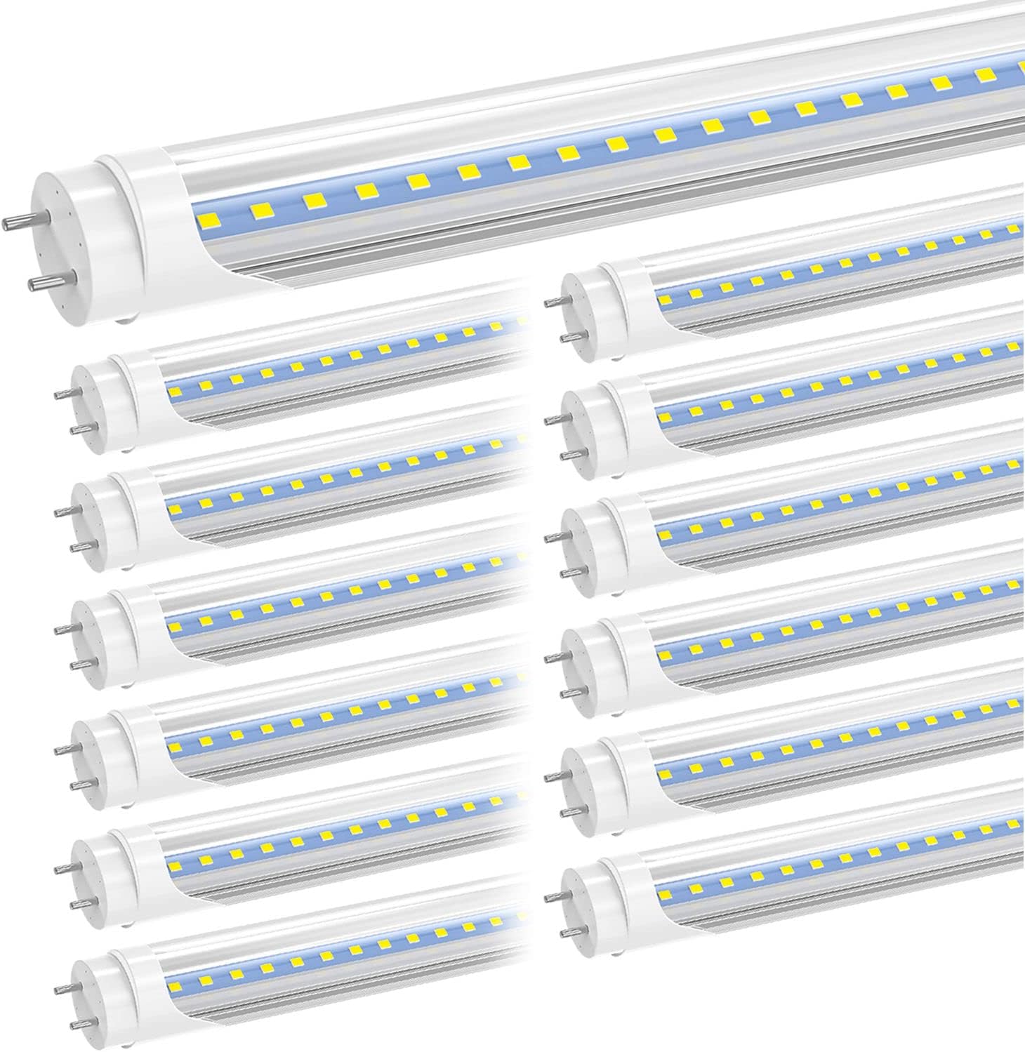 Ampoule LED Tubulaire Givrée 6W 284mm - Double Culot S15, Blanc Chaud 2700K, Pour Intérieur