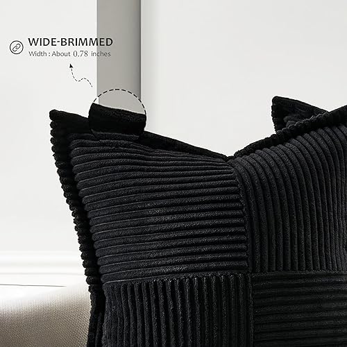 Miniatura 2 de Topfinel Juego de 2 fundas de almohada occidentales de 16 x 16 pulgadas, almohadas texturizadas para sofá, cama, sala de estar, cojín cuadrado a