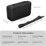 FPVtosky Osmo Mobile 8/ Osmo Mobile 7P Sac de rangement portable en nylon pour DJI Osmo Mobile 8/7 7 pro Accessoires pour stabilisateurs Gimbal, Noir [Cas seulement]