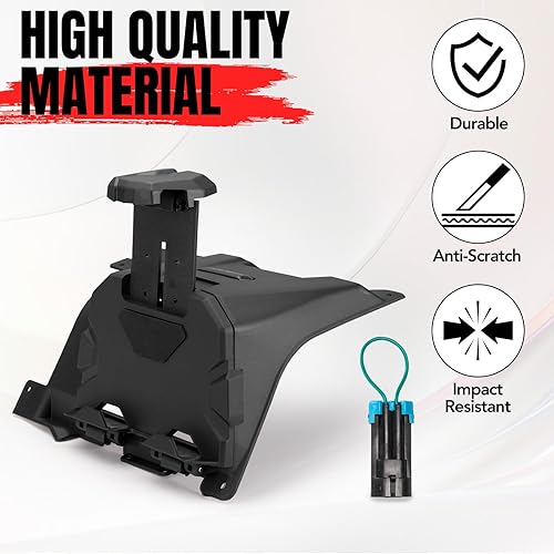 Miniatura 5 de A & UTV PRO Soporte para tablet Can-Am Defender HD5 HD7 HD8 HD9 HD10 2016-2024, soporte para teléfono GPS para dispositivo eléctrico con caja de