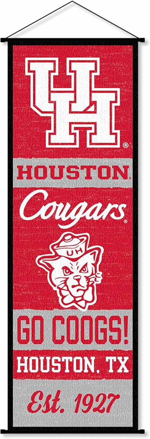 WinCraft Houston Cougars Banner and Scroll Sign