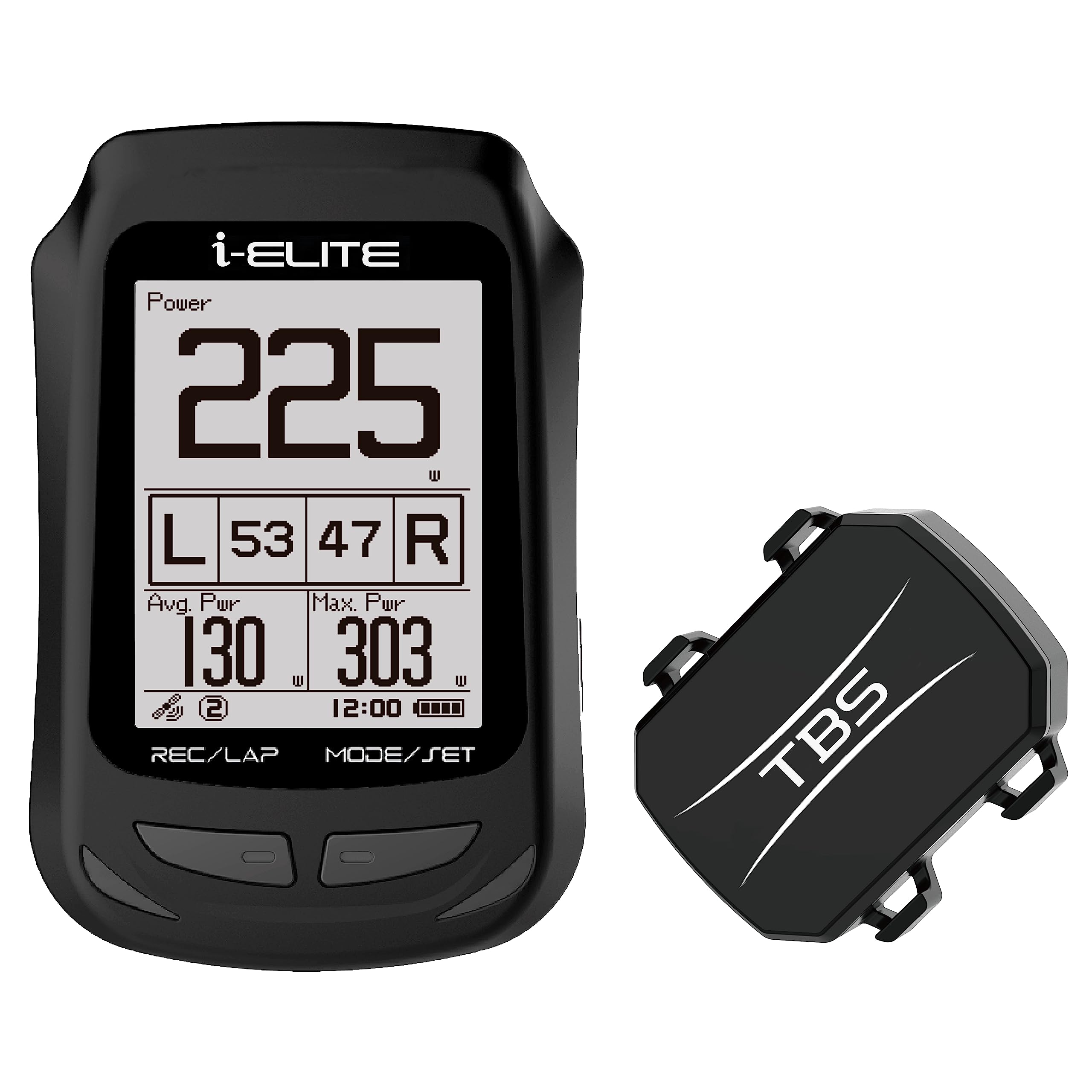 AROFLY i-Elite GPS Cycling/Bike Computer with Power Meter & Cadence Sensor, FTP Examination, LCD Backlight and HR Monitor, Pedal Ratio, Bluetooth app Connect