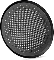 Vista 16 de Bandeja para pizza Beasea de 16 pulgadas para horno, redonda, hecha de aleación de aluminio, con orificios, para hornear, utensilios para el hogar