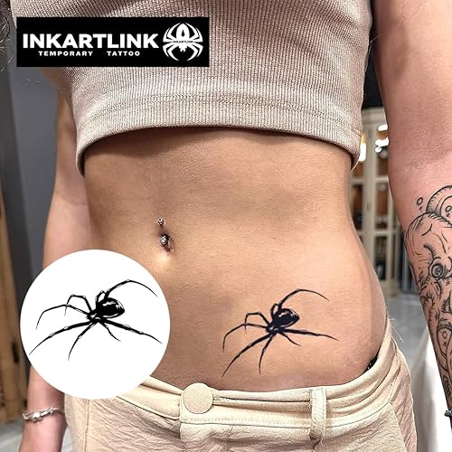 Miniatura 2 de INKARTLINK Tattoo Tech, 2 hojas de tatuaje semipermanente mediano, tatuajes temporales, últimas 1-2 semanas, impermeable, aspecto realista, sin
