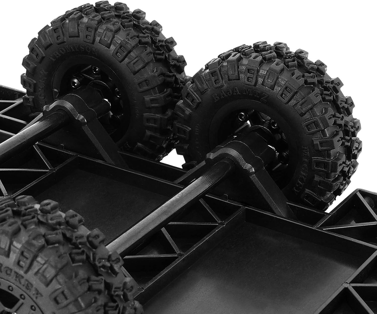INJORA Utility Trailer with Hitch for 1/18 RC Crawler Car TRX4M Upgrade