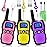 Wishouse Walkie Talkies for Kids Adult Long Range Rechargeable 3 Pack,Girl Wearable Walky Talky Set 2 Way Radio with USB Charger Battery,Camping Games Toy Birthday Xmas Gift for Boy Children Family