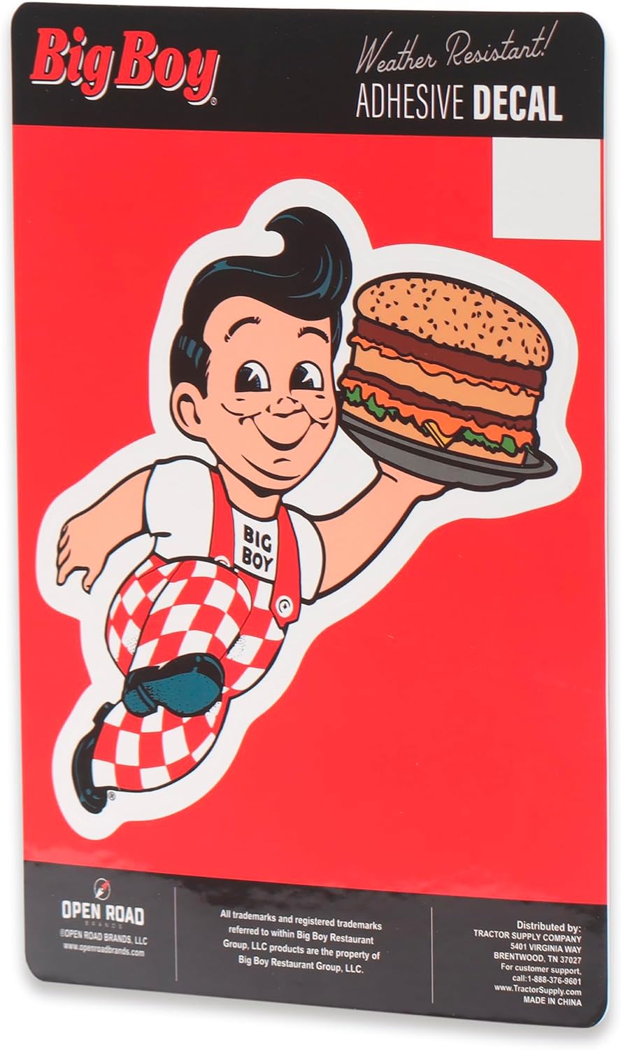 Bob's Big Boy Classic Logo Adhesive Vinyl Decal - Fun Bob's Big Boy Sticker for Car, Window, Water Bottle or Laptop - Image 2