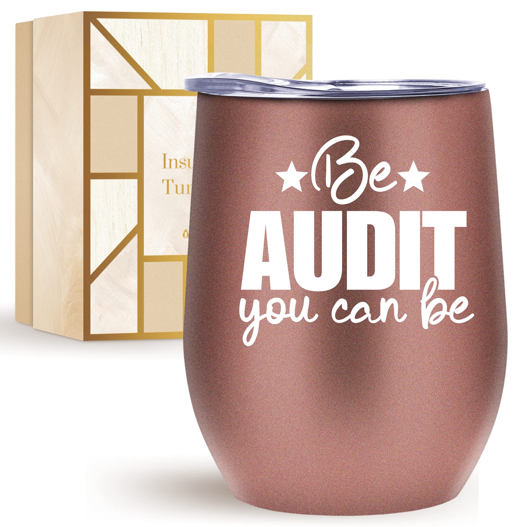 Amazon.com | Accountant Auditor Gifts for Women, Inspriational Accounting  Themed CPA Gifts for Coworkers, Friends - Onebttl Stainless Steel Tumbler  12Oz - Be Audit You Can Be - Rose Gold: Tumblers & Water Glasses
