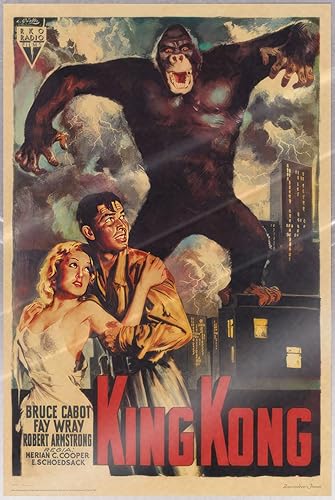 Miniatura 9 de King Kong 1933 - Póster de película (King Kong en la ciudad de Nueva York) (tamaño: 24 x 36 pulgadas) Sin marco, multicolor,Laminated