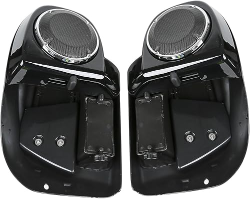 Miniatura 10 de XMT-MOTO Carenado inferior ventilado de pierna refrigerado por aire con caja de altavoces de 6.5 pulgadas para modelos Harley Touring Road King FLHR