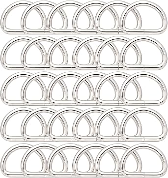 BIKICOCO Metal D-Rings Buckle, 1 Inch Non-Welded for Webbing Sewing DIY