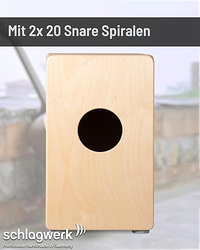 Miniatura 3 de Schlagwerk CP80 Rudiments Series Snare Cajon l Natural Abedul Superficie de juego l Caja de resonancia SPL l Cajas de alambre fijo l Fabricado en