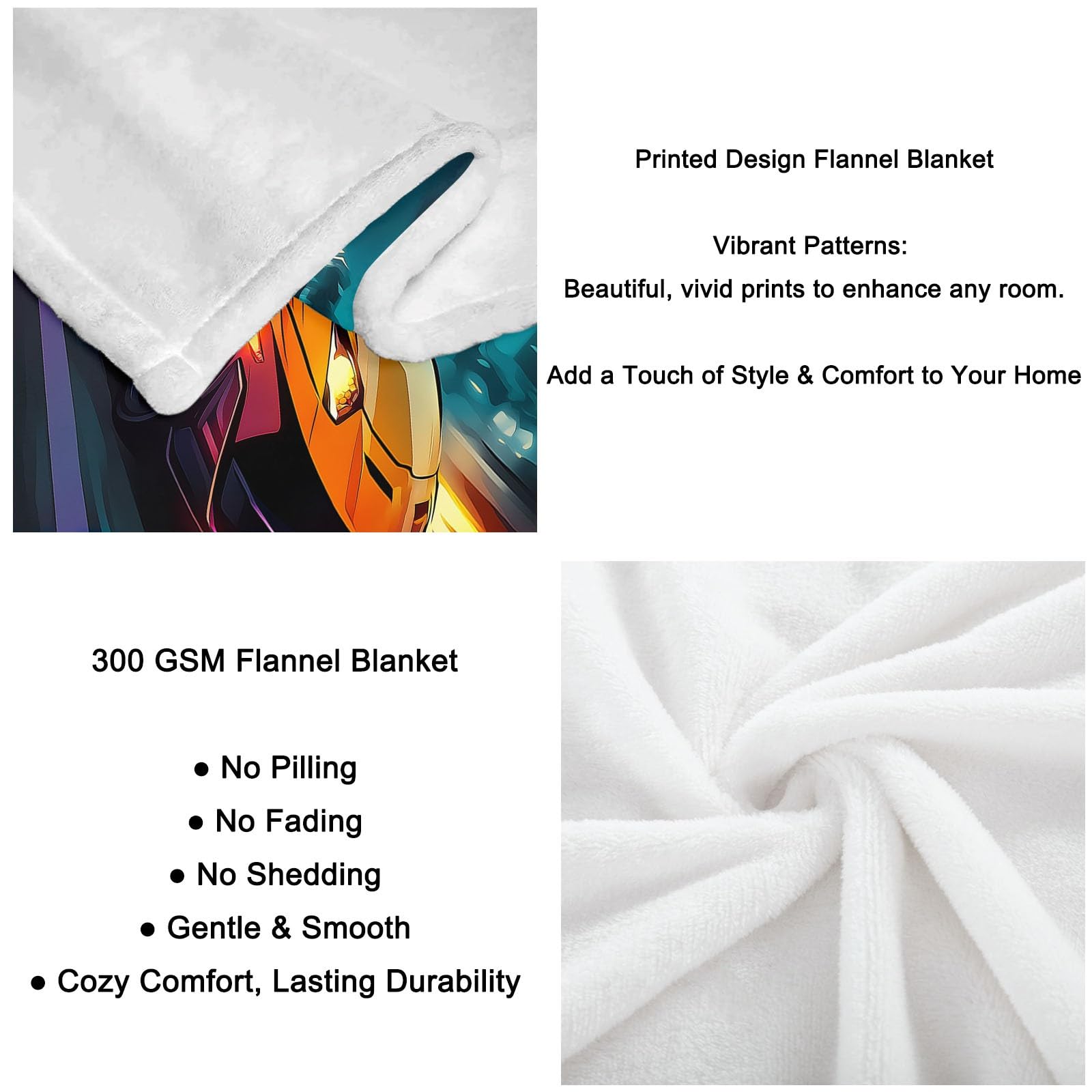 Genérico Manta de Franela de Forro Polar para Niños y Adultos 220 x 240 cm, Mantas para Sofa Estampado Surrealismo Fantasía Coche Deportivo - Manta Verde Oscuro Suave Cálida Transpirable Ligera