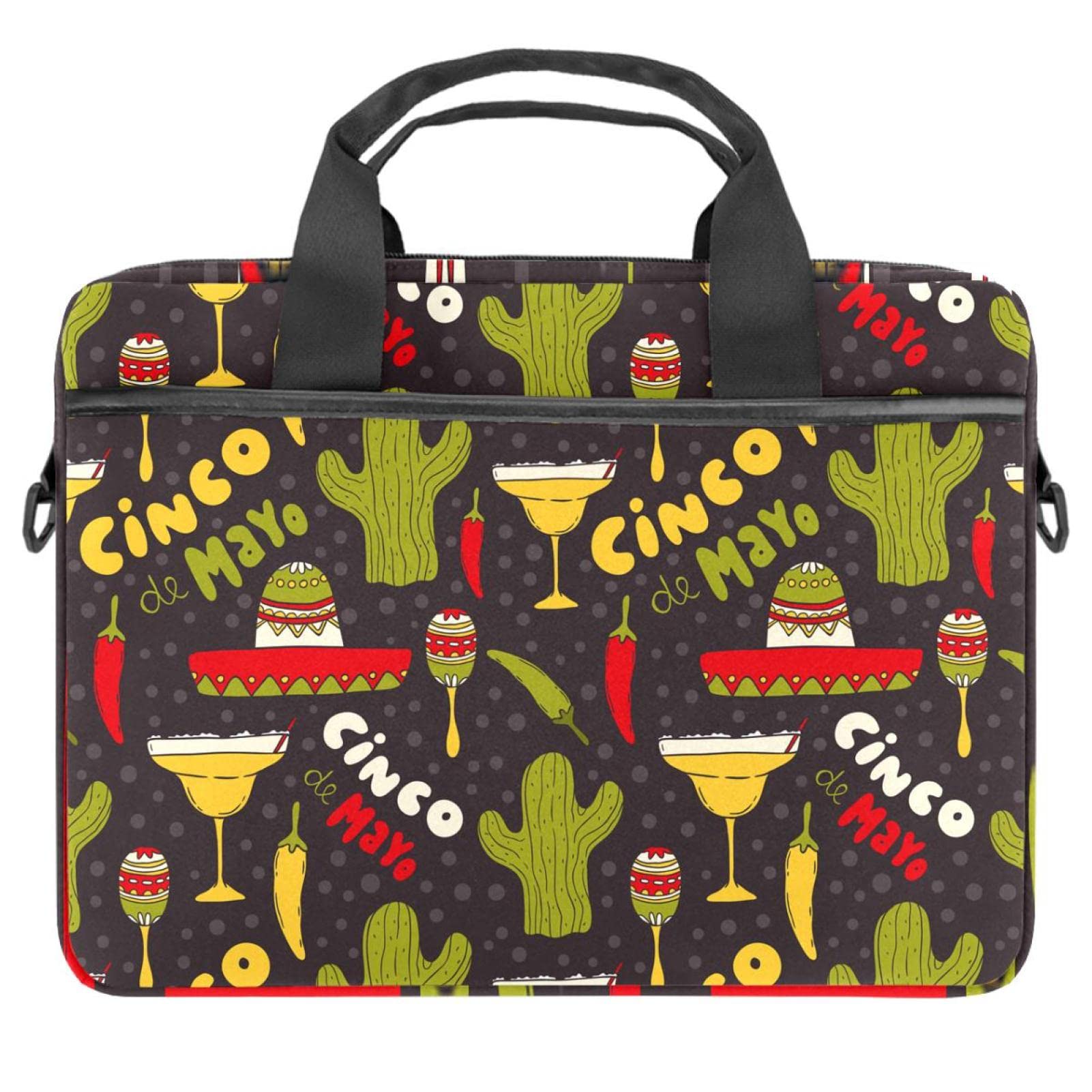 Sacoche ordinateur multicolore Cinco de Mayo mince 13 à 14.5 pouces
