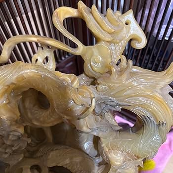 石材彫 龍 彫刻 置物 台座 魔除　風水 開運 金運 骨董 美術 アンティーク 楽天市場】龍神 置物（素材（インテリア）陶器・磁器）の通販