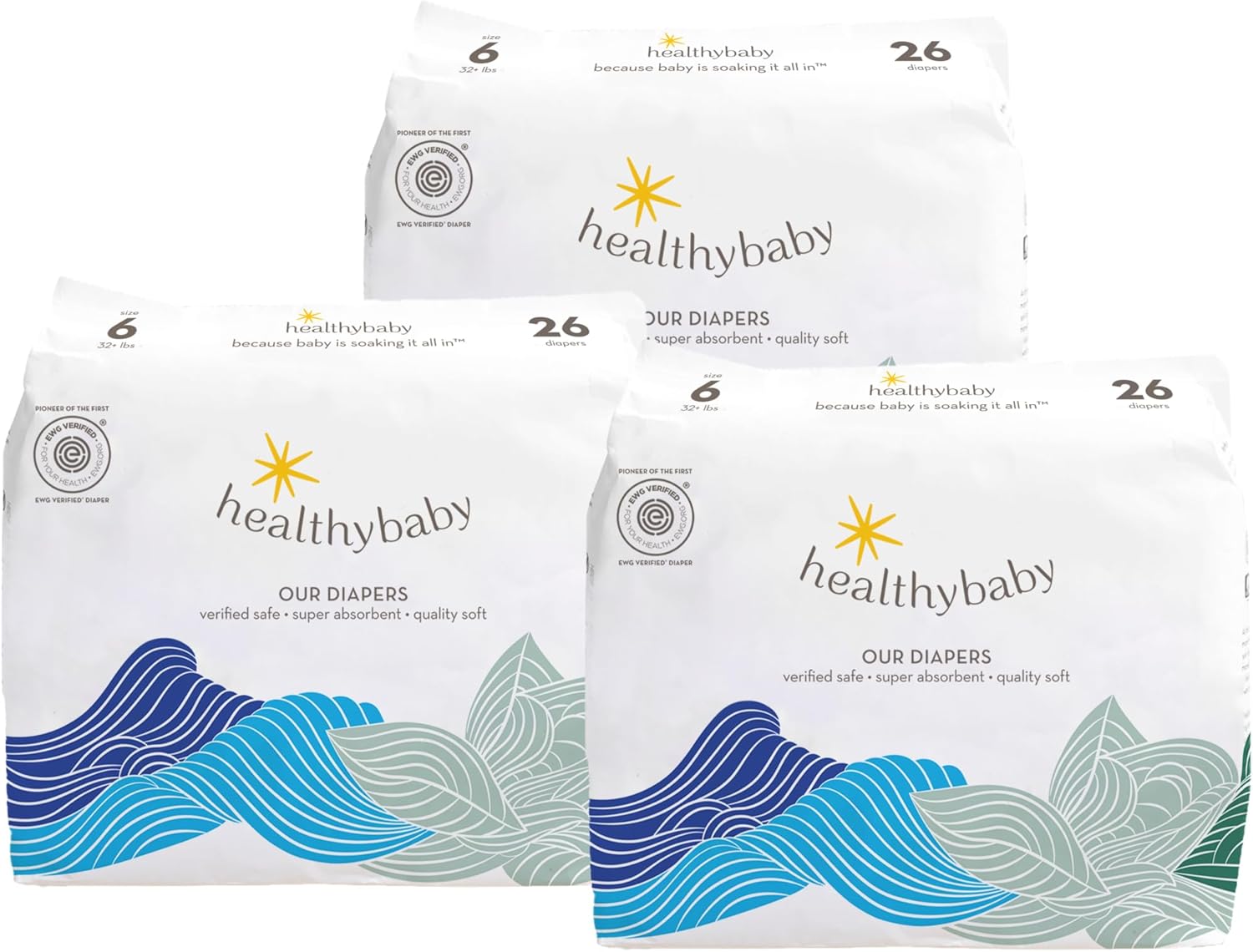 Our Diapers | EWG Verified Safe & Plant-Based Diapers