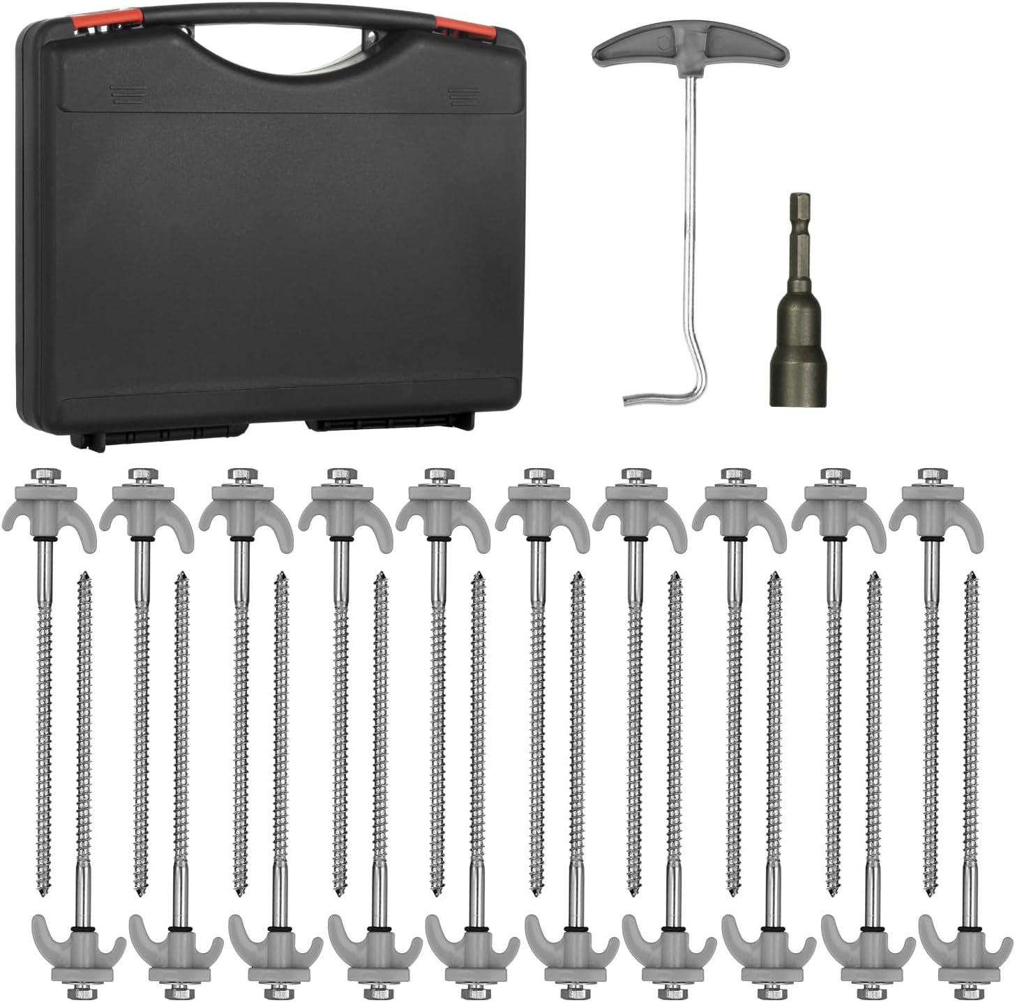 Zelt Heringe 4er Set - Robuste Schraubnägel Für Camping