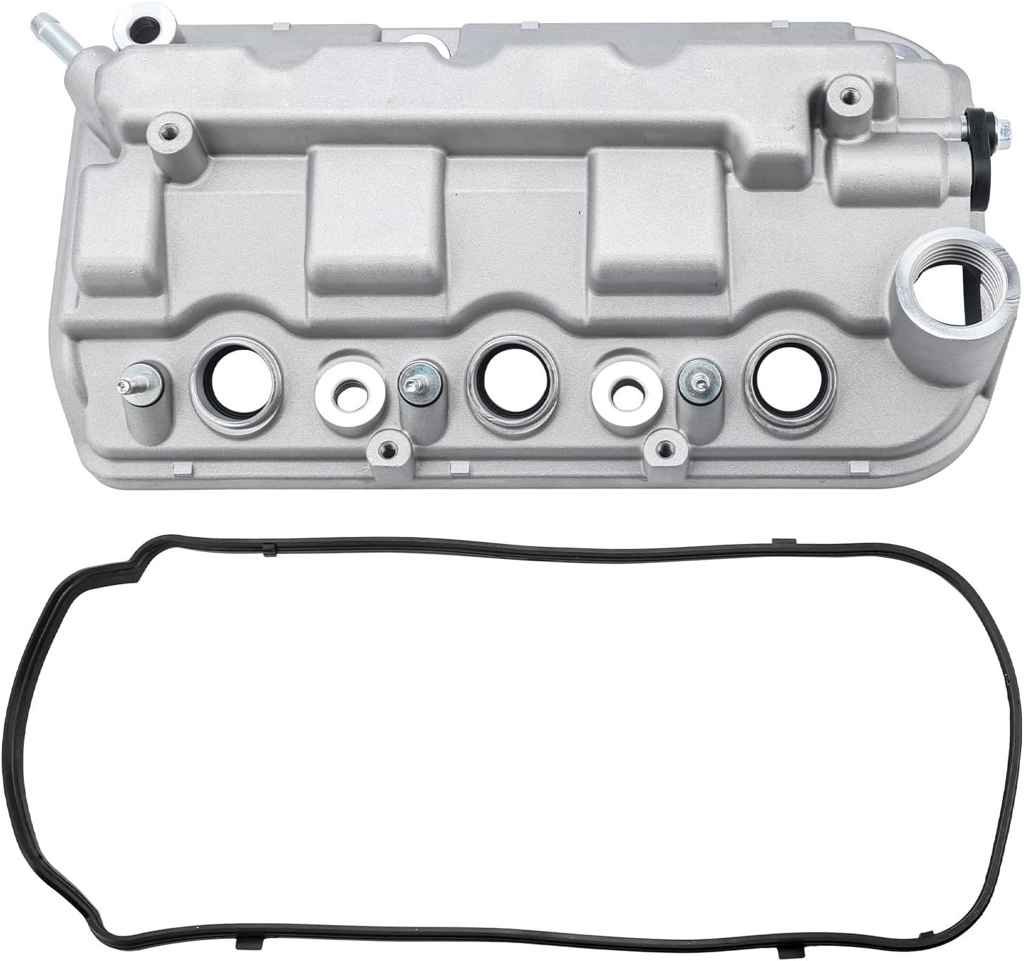 264-491 Aluminium Front Cylinder Valve Cover with Gasket Compatible with Honda 08-12 Accord,08-17 Odyssey,09-15 Pilot,09-14 Ridgeline /12-15 Acura TL RDX 3.5L Replaces# 12310-R70-A00