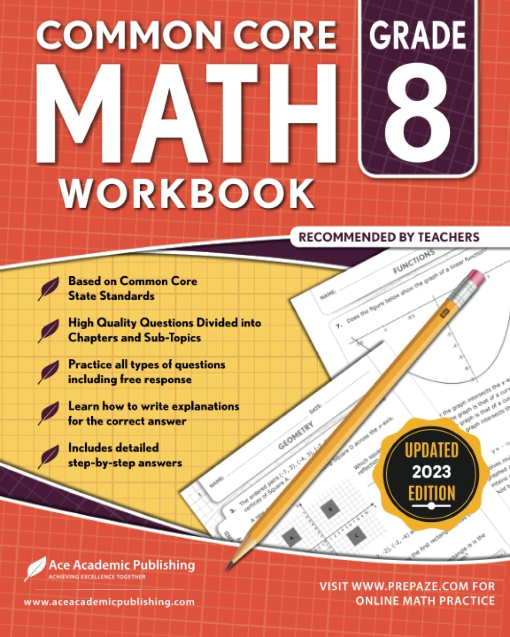 8th Grade Math Workbook: Common Core Math Workbook