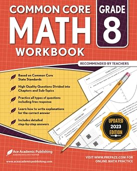 8th Grade Math Workbook Common Core Math Workbook