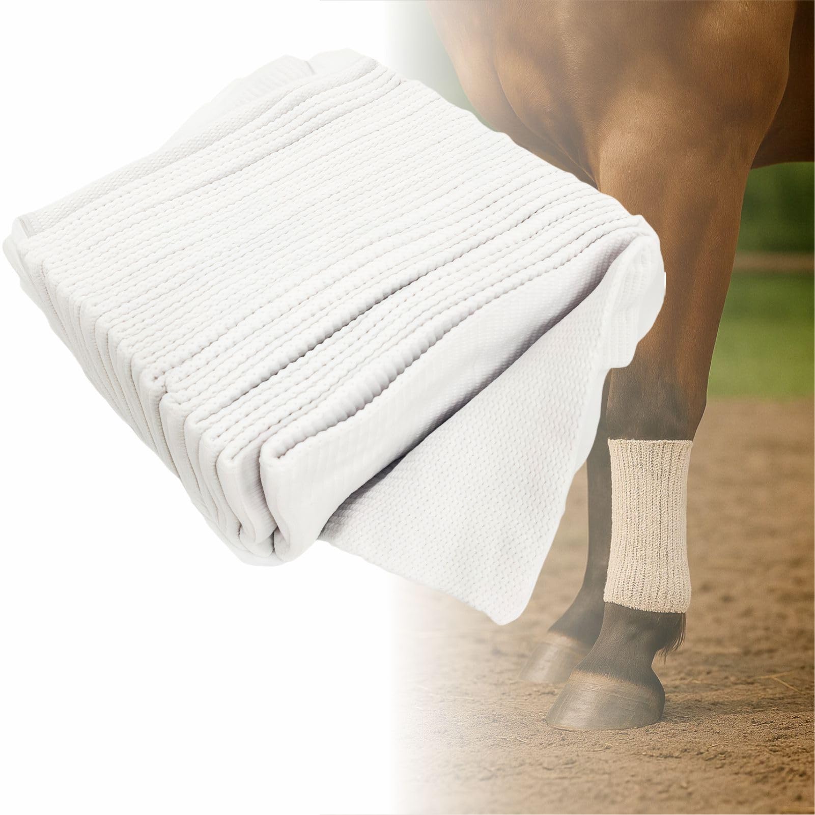 Edward Cows Cavals Vet Wrap - Grande Animale Fix Elastic Net Tubular Support Bandage per il Cullo Lega Path Joint Hoof, Cani Gatti Wound Dressing Retainer