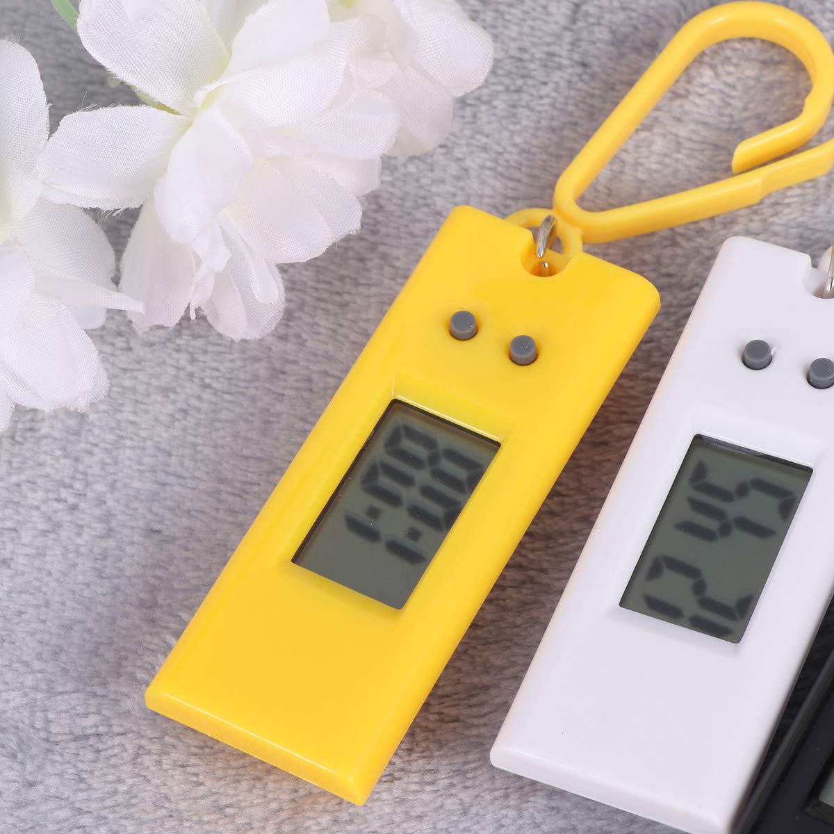UKCOCO Mode Taschenuhr 5 Stücke Schlüsselbund Elektronische Uhren Lustige Schlüsselanhänger Taschenuhren Prüfung Kleine Hängende Uhren für Kinder Studenten (zufällige Farbe)