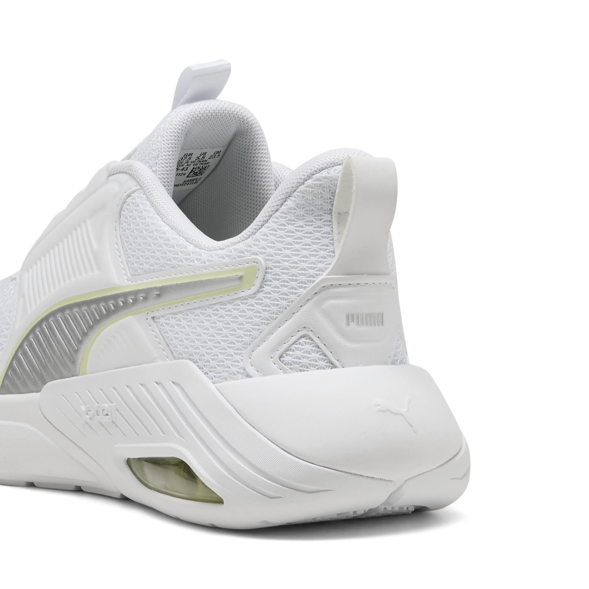 Puma Unisex X-Cell NOVA FS Straßen-Laufschuh, White Silver-Apple Spritz, 38.5 EU, Puma White Puma Silver Apfelspritz, 38.5 EU – Ansicht 2