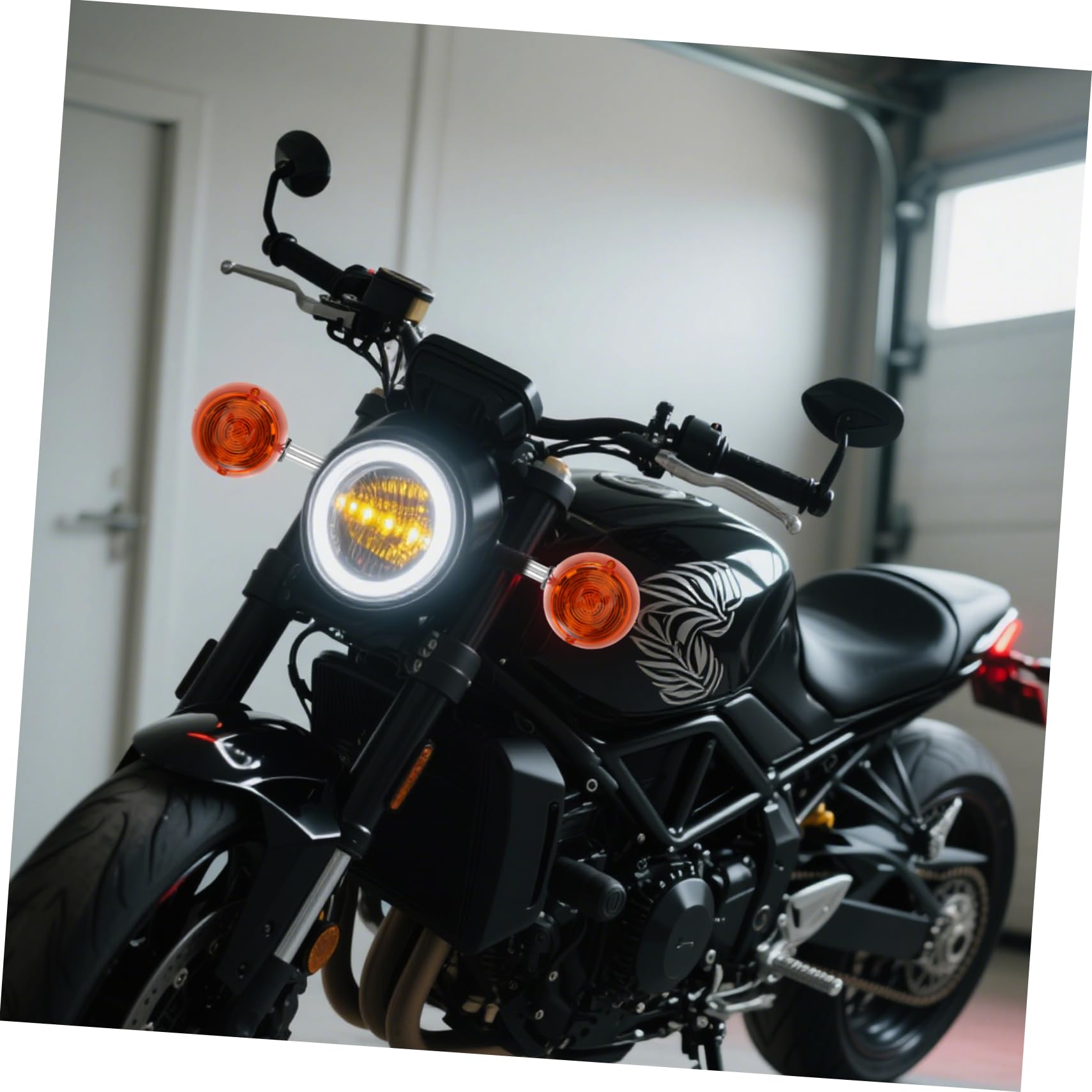 2 kierunkowskazy LED o niskim poborze mocy do motocykli Honda zapewniają szybką reakcję i wysoką odporność na warunki atmosferyczne.