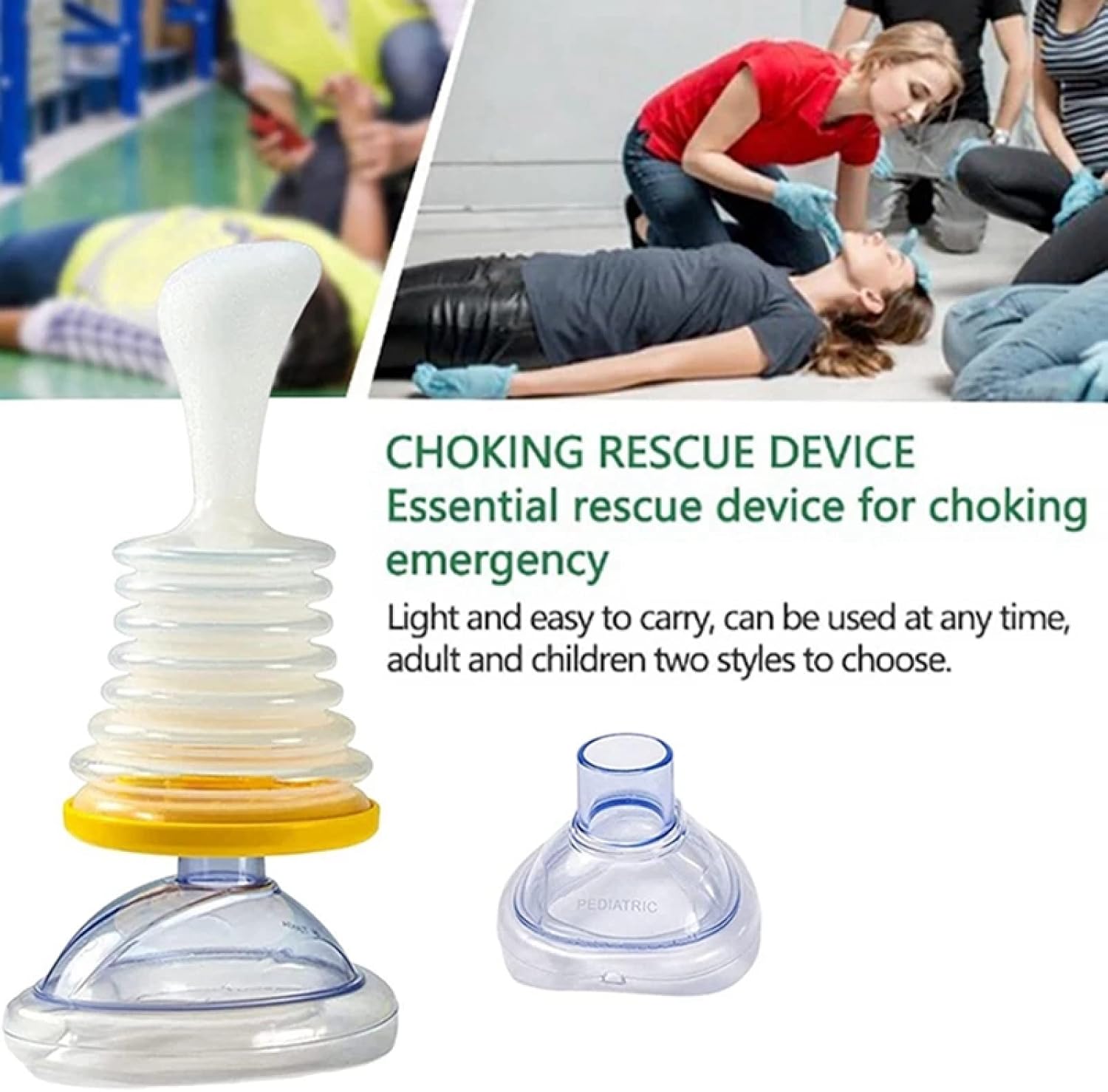 1 セットの窒息救助装置ホーム CPR 応急処置キット大人とのためのプラスチック、 応急処置窒息装置"