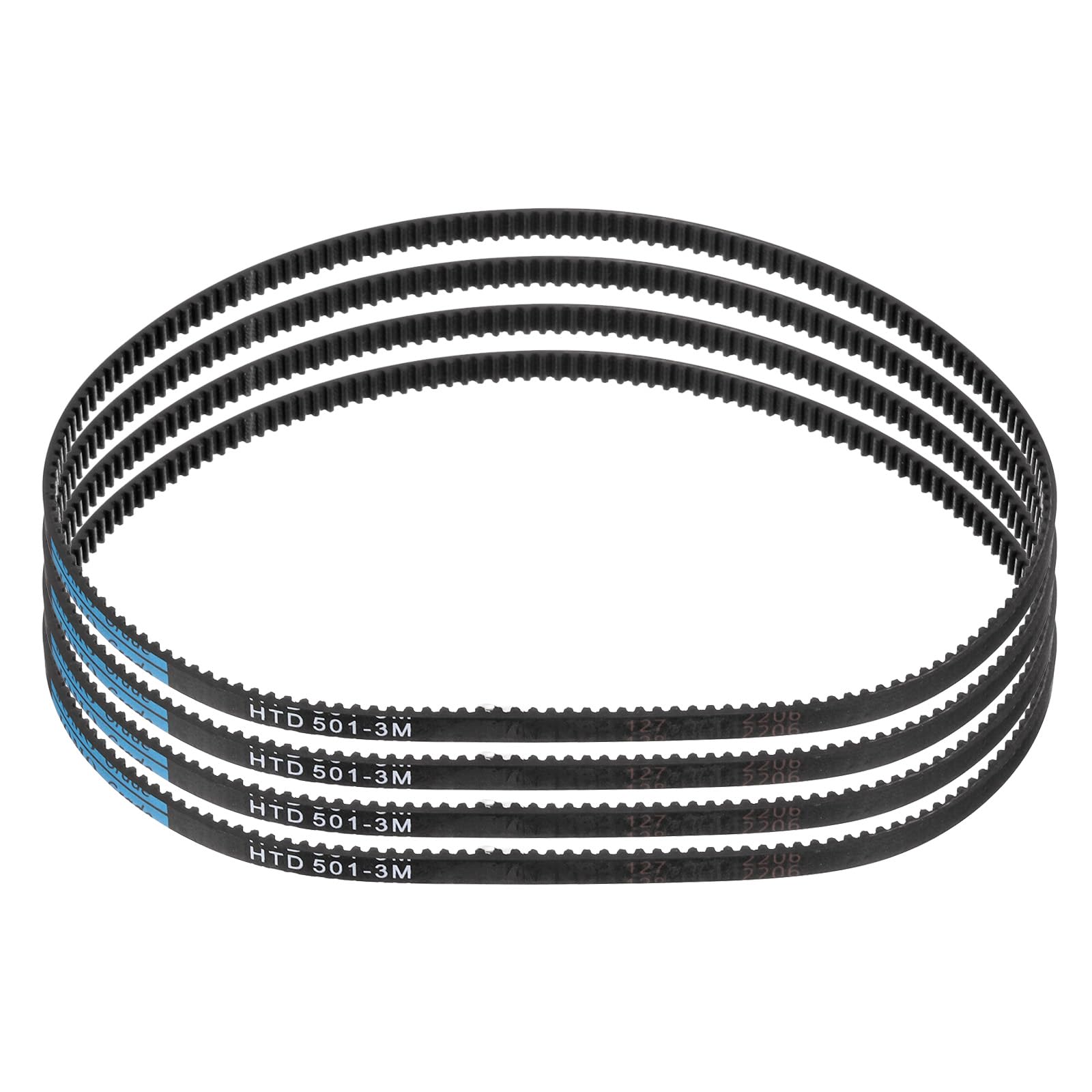 uxcell 5pcs HTD-3M Rubber Timing Belt 67 Teeth, 201mm L x 6mm Wd x 2.4mm H — Amazon image 19