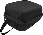 Blood Pressure Monitor Case, EVA Hard Shell Storage Bag, Waterproof Shockproof Protective Box with Velvet Lining for Travel Home Organization(All Black)
