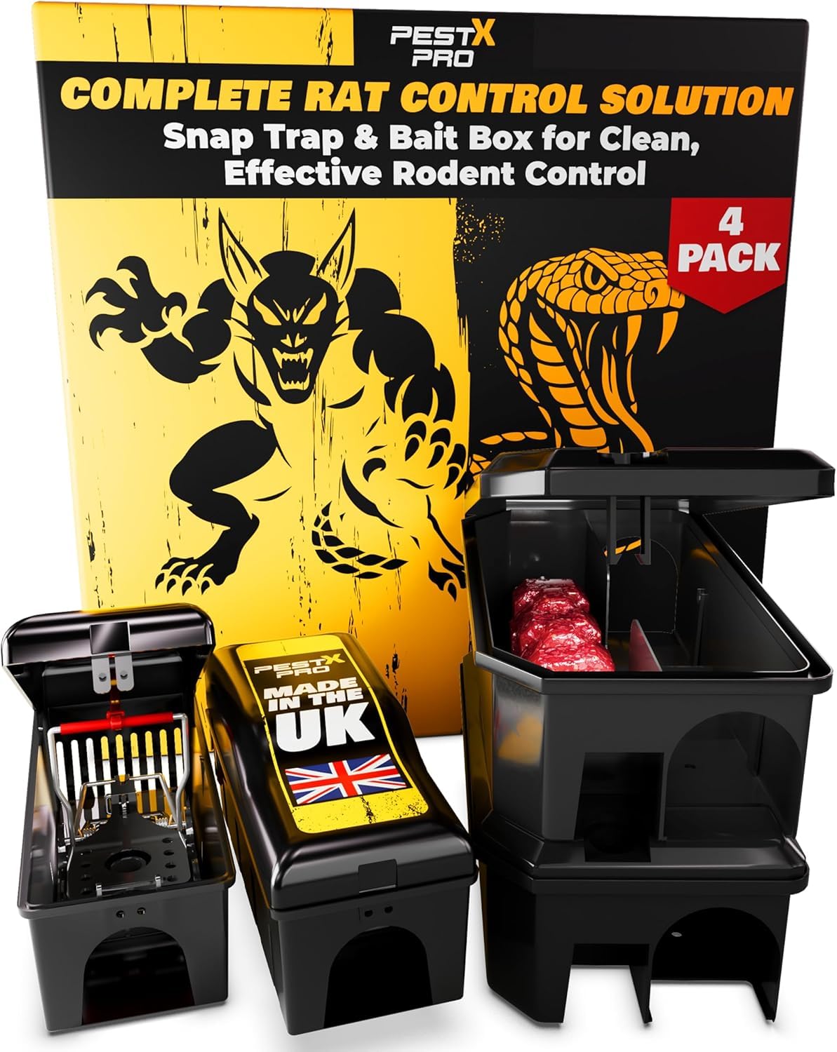Pest X Pro Rat Control Bundle – Venom Bait Stations 2-Pack