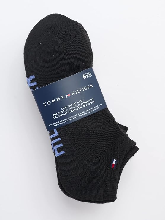 Tommy Hilfiger Womens 6 Pack Cushioned Performance No Show Socks (4-10)