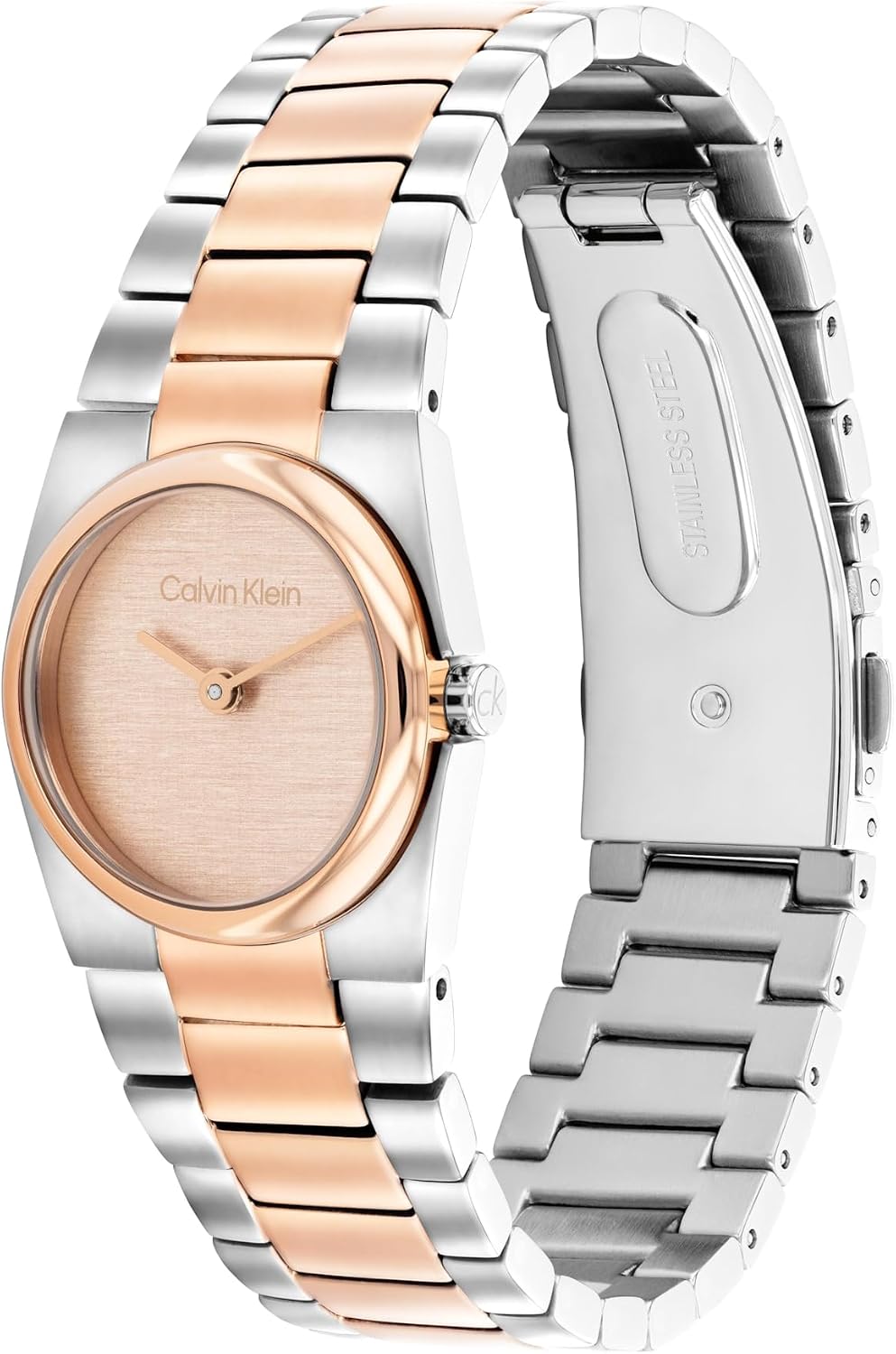 Calvin Klein Women’s CK Unite Stainless Steel Watch, 26mm Case with Link Bracelet – Sleek Curved Case, Modern Everyday Style - Gift for Her
