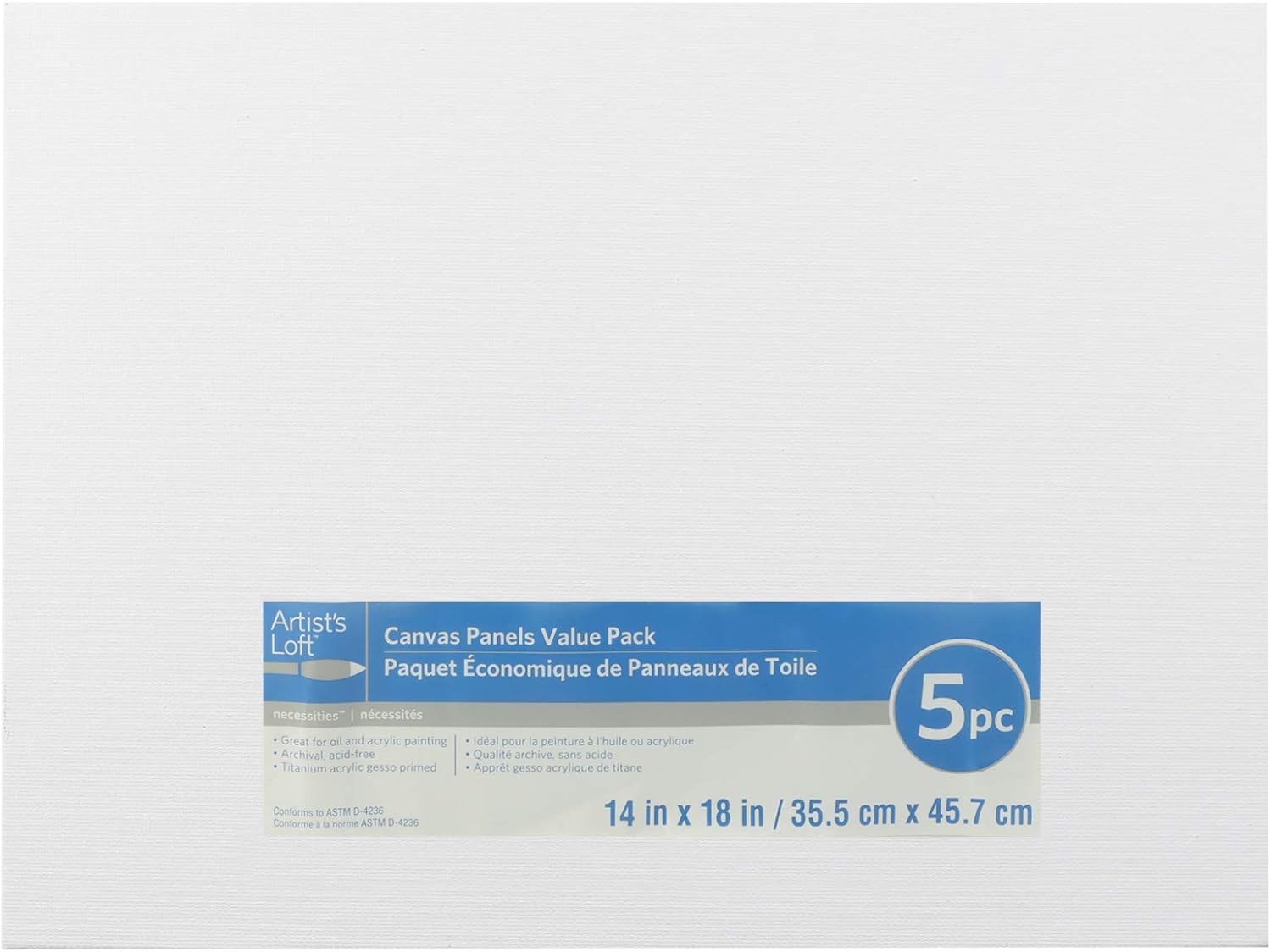 5 Count 14 x 18 Canvas Panels by Artist's Loft