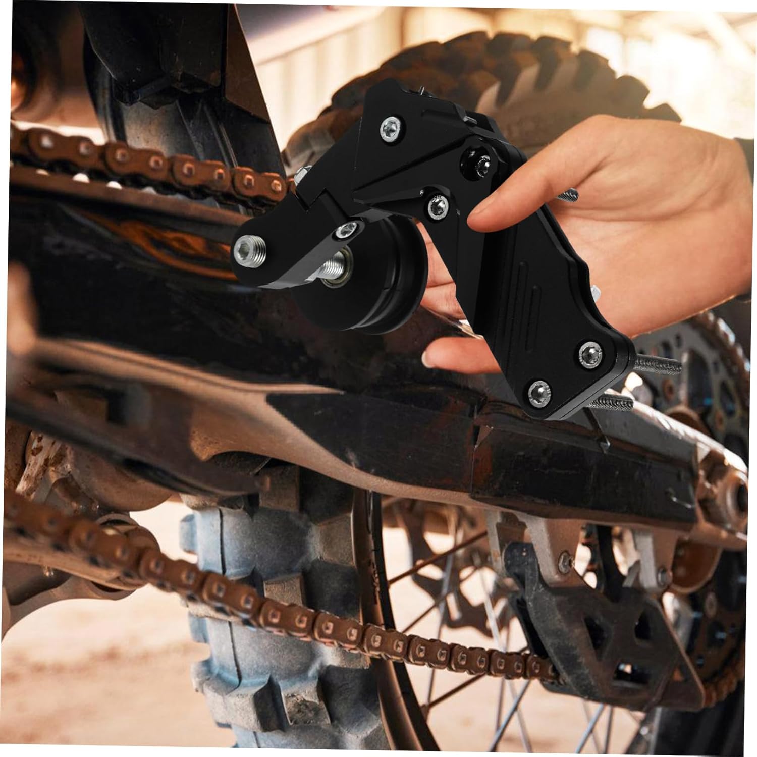 Chain Tensioner for Motorcycle Chain Adjuster Fit for Motorcycles Material for Enhanced Stability and Safety