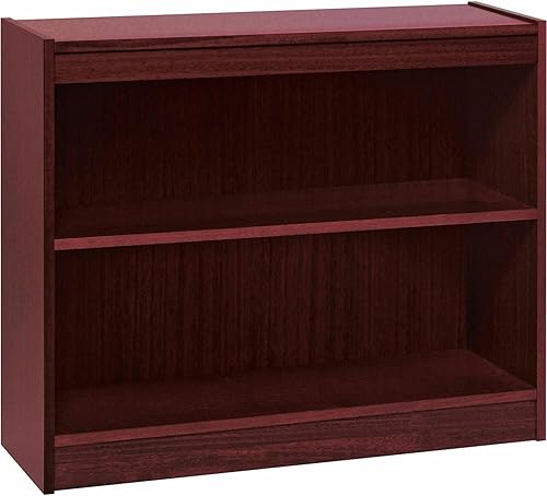 Miniatura 1 de Lorell 2-shelf Grupo Estantería 36por 12por 30-Inch color caoba