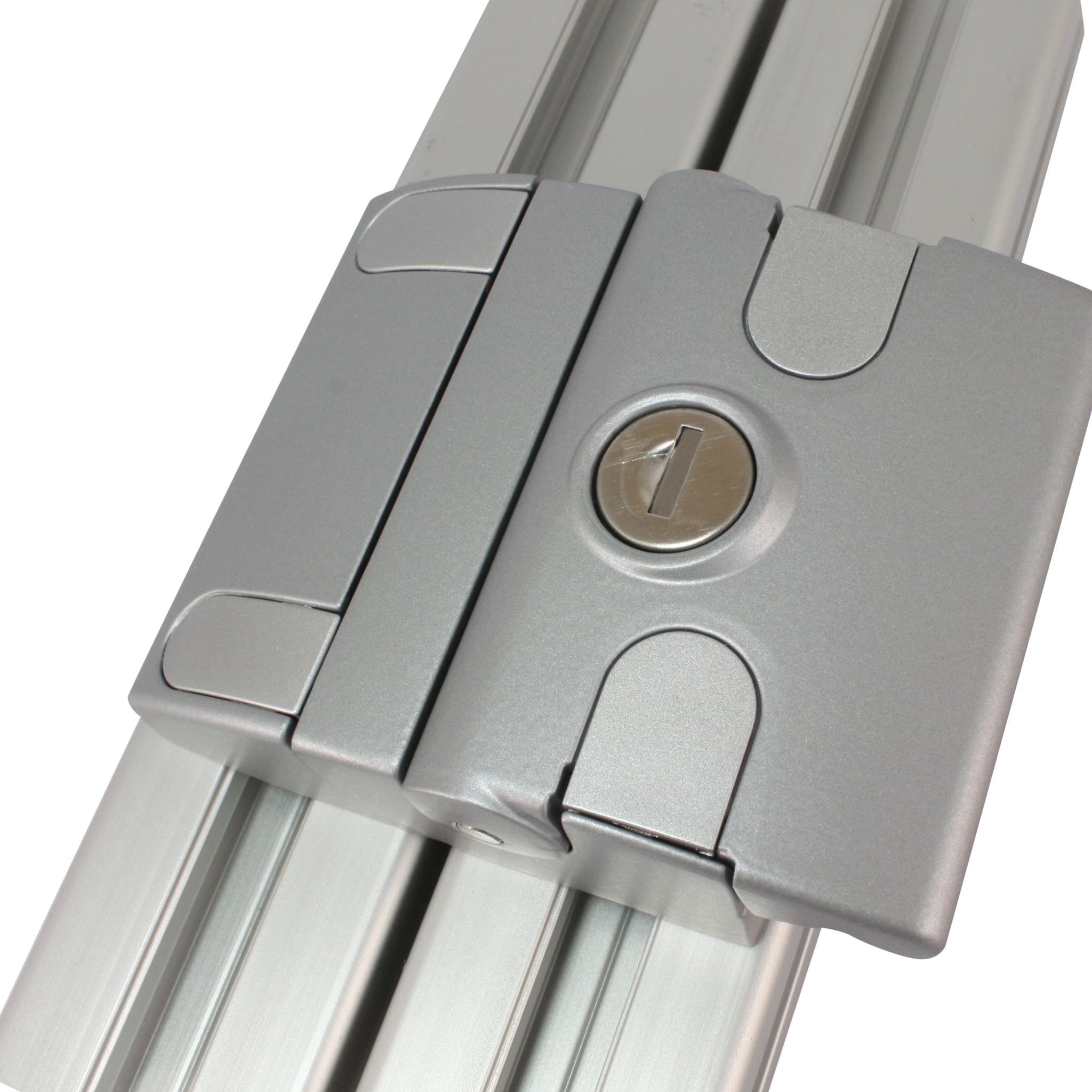 Zamek zapadkowy Compact różne zamknięcia w kolorze aluminium